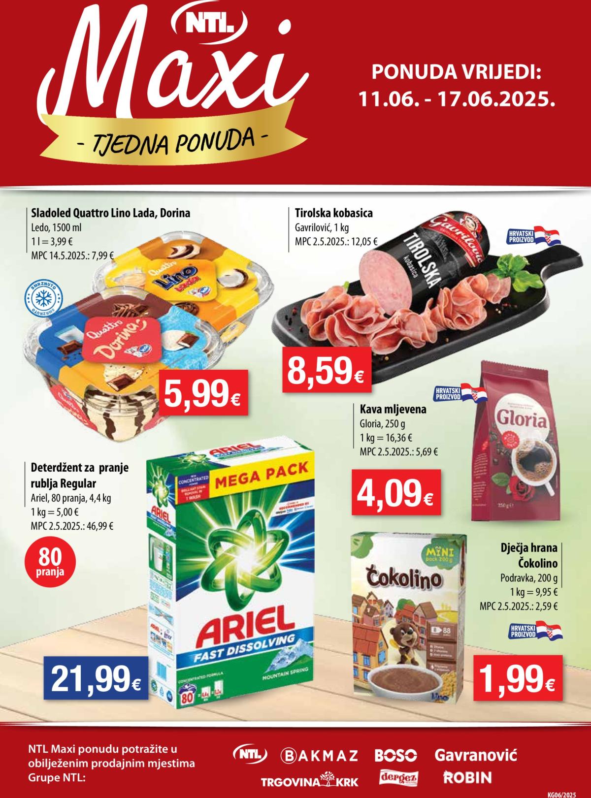 Prelistajte katalog NTL - Maxi tjedna ponuda, vrijedi od 11.06. do 17.06.