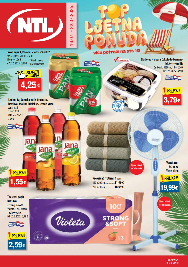 Prelistajte katalog NTL, vrijedi od 16.07. do 22.07.