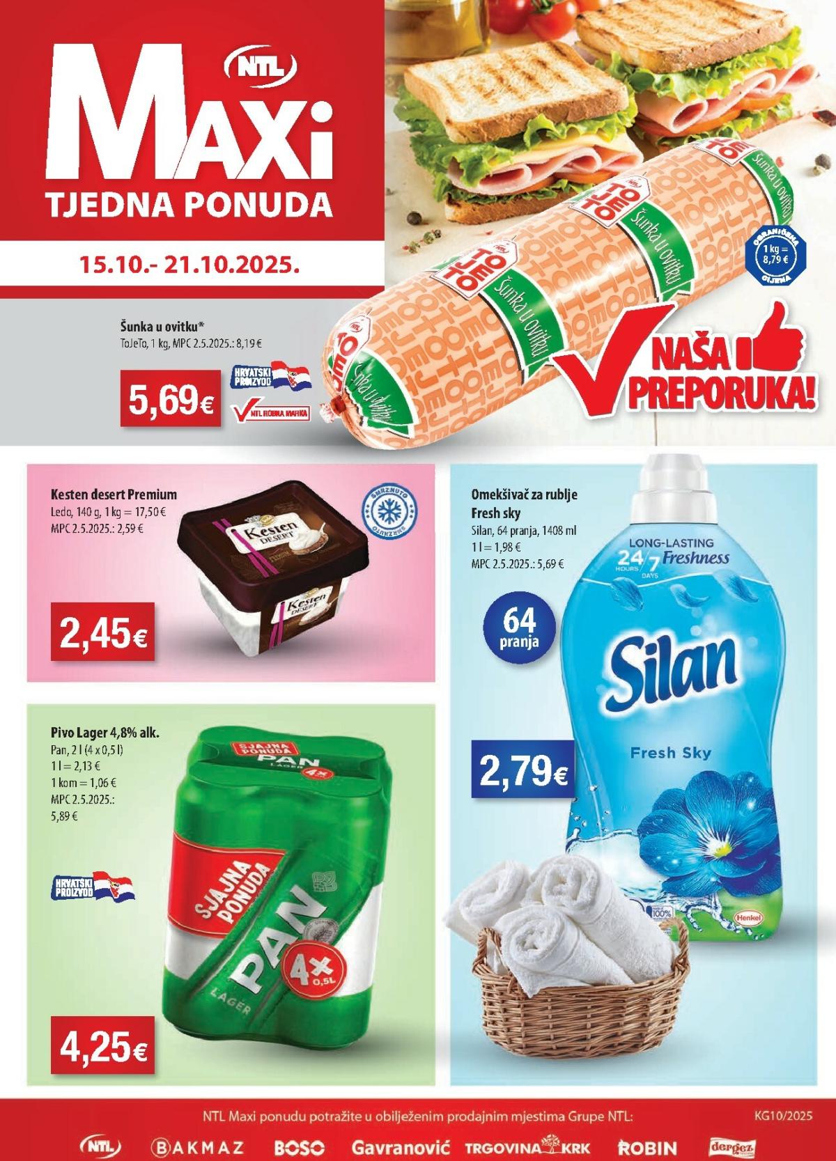Prelistajte katalog NTL - Maxi tjedna ponuda, vrijedi od 15.10. do 21.10.