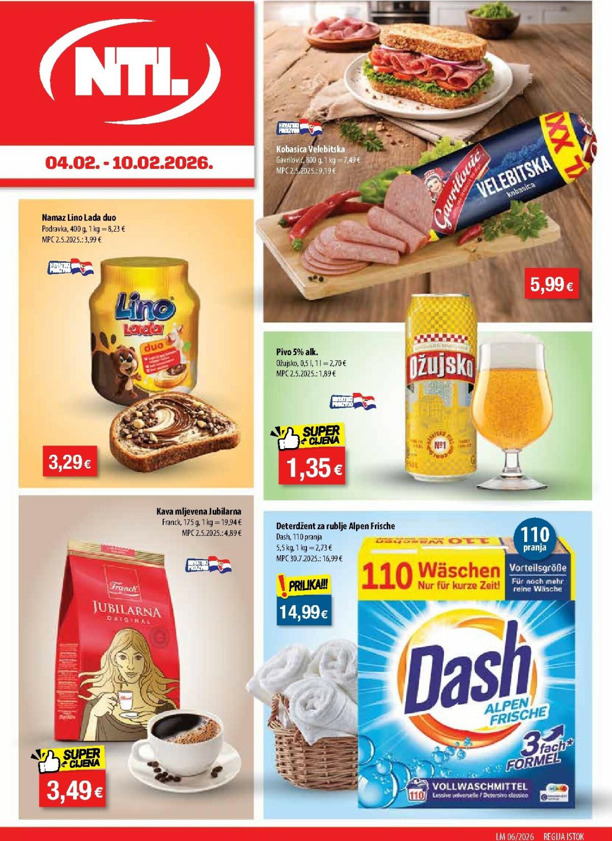 Prelistajte katalog NTL - Istok, vrijedi od 04.02.2026 do 10.02.2026