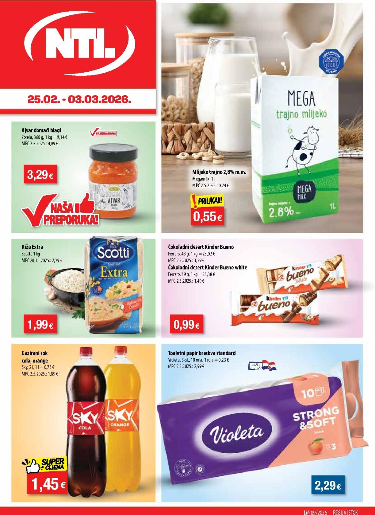 Prelistajte katalog NTL - Istok, vrijedi od 25.02.2026 do 03.03.2026