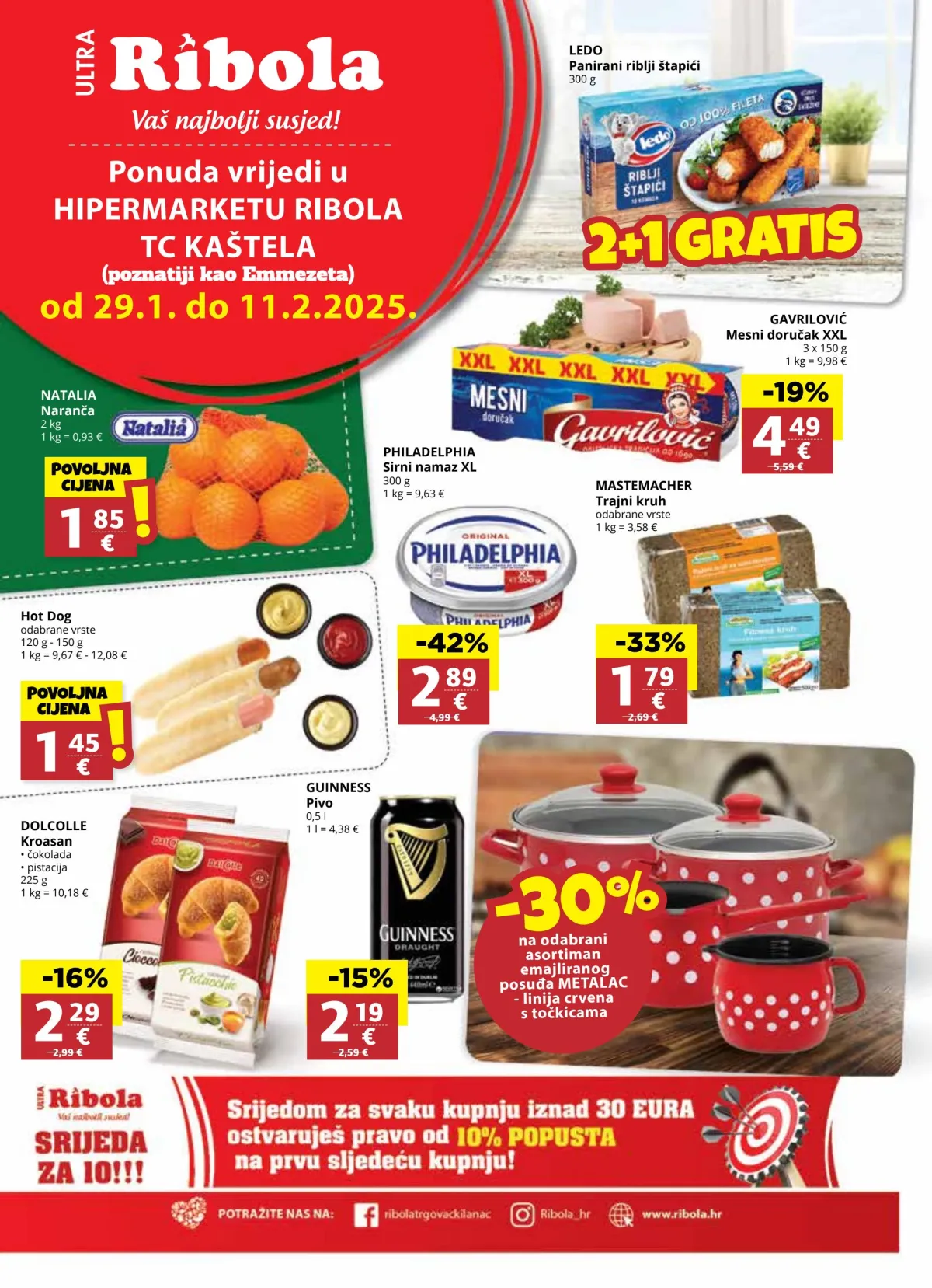 Ribola - Super ponuda TC Kaštela katalog vrijedi od 29.01. do 11.02.