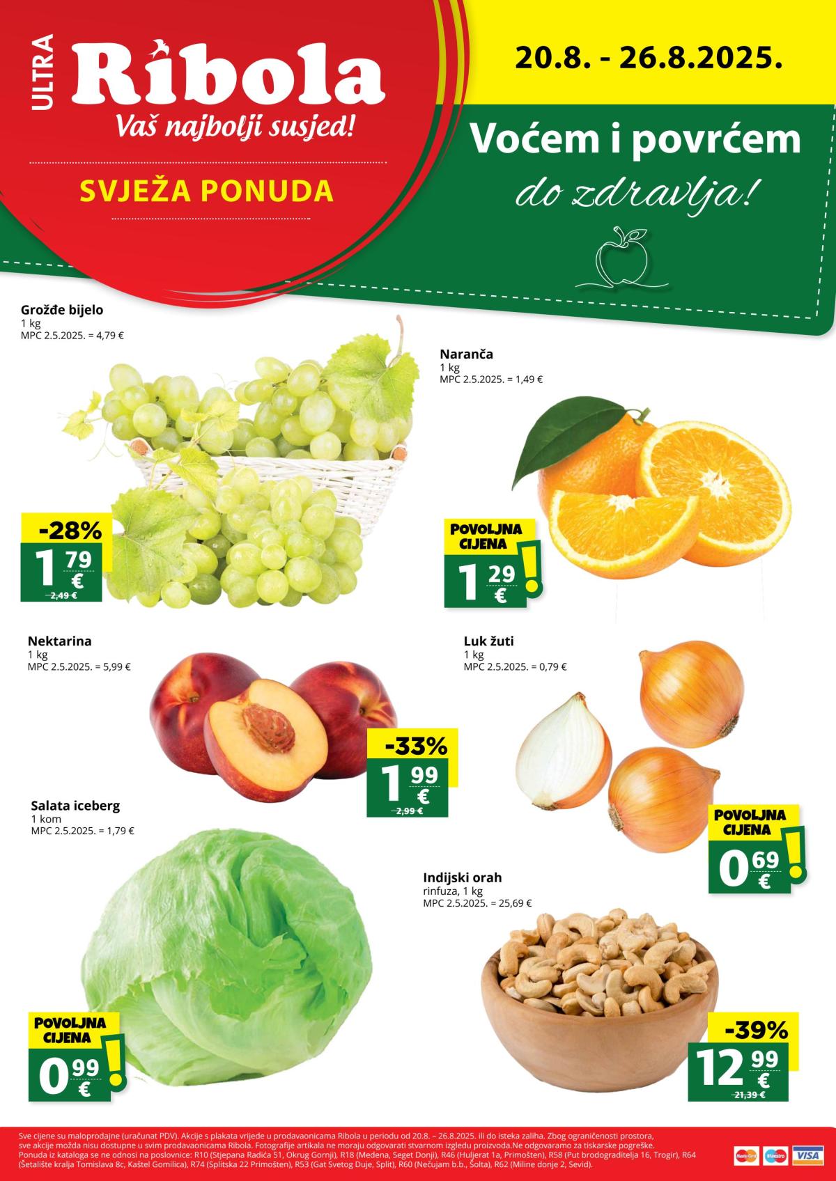 Prelistajte katalog Ribola - Voće i povrće, vrijedi od 20.08. do 26.08.