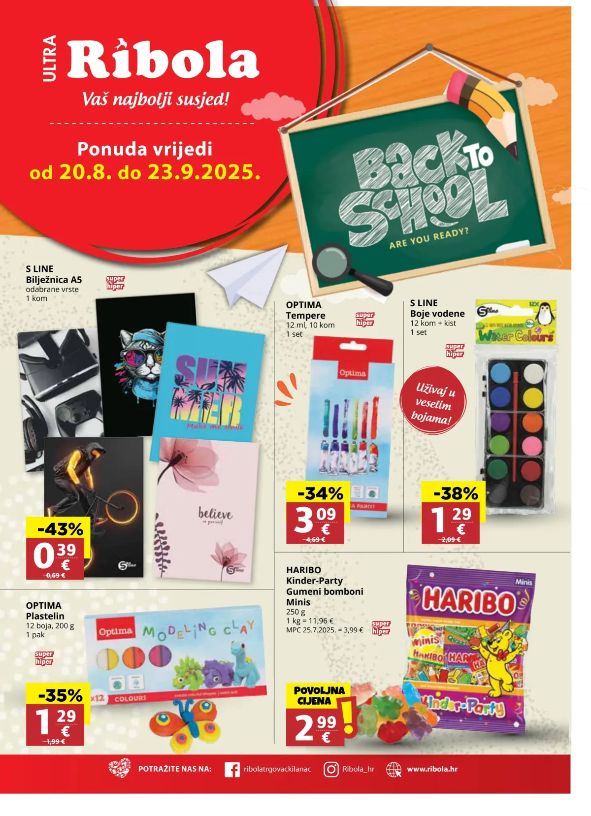 Prelistajte katalog Ribola - Back to school, vrijedi od 20.08. do 23.09.
