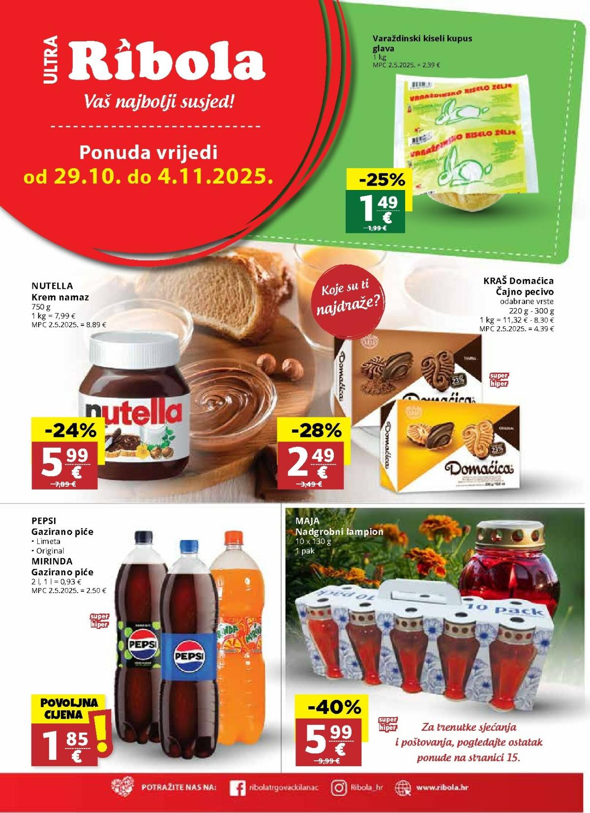 Prelistajte katalog Ribola, vrijedi od 29.10. do 04.11.