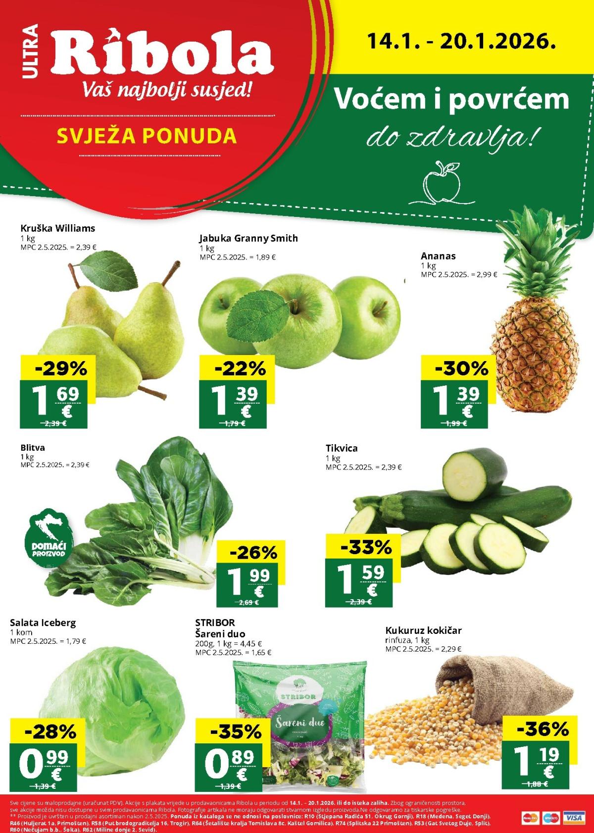 Prelistajte katalog Ribola - Super ponuda, vrijedi od 14.01. do 20.01.