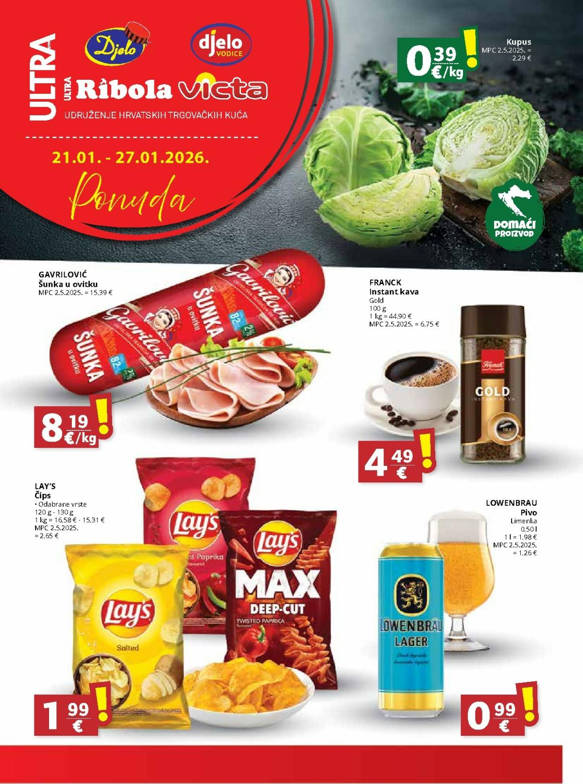 Prelistajte katalog Ribola, vrijedi od 21.01. do 27.01.