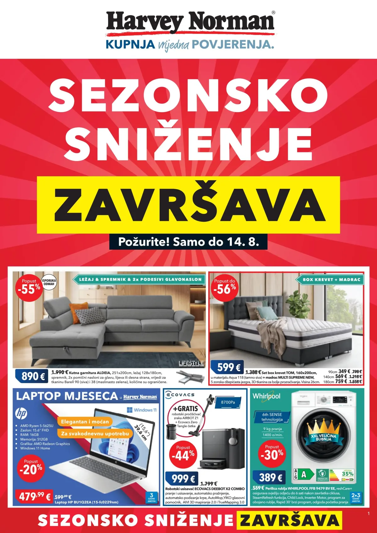 Prelistajte katalog Harvey Norman, vrijedi od 31.07. do 14.08.