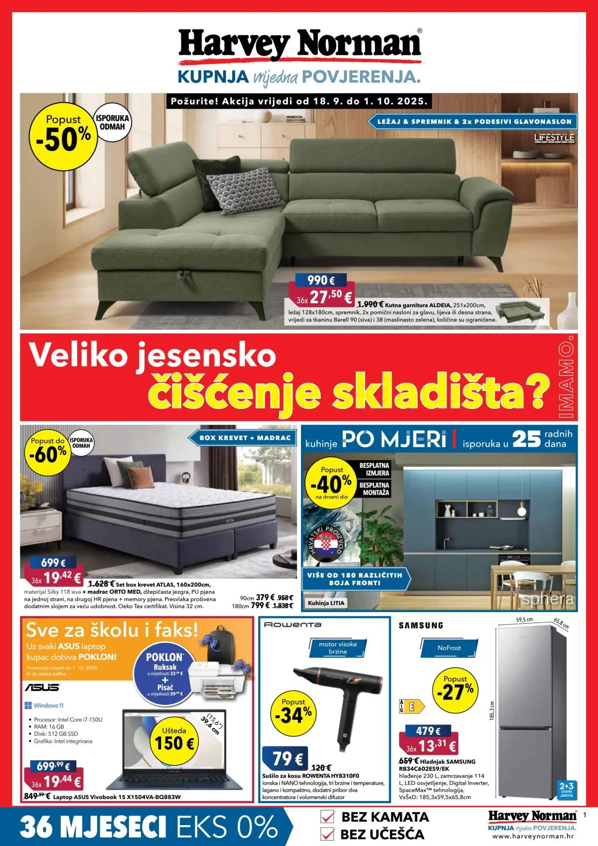 Prelistajte katalog Harvey Norman, vrijedi od 18.09. do 01.10.