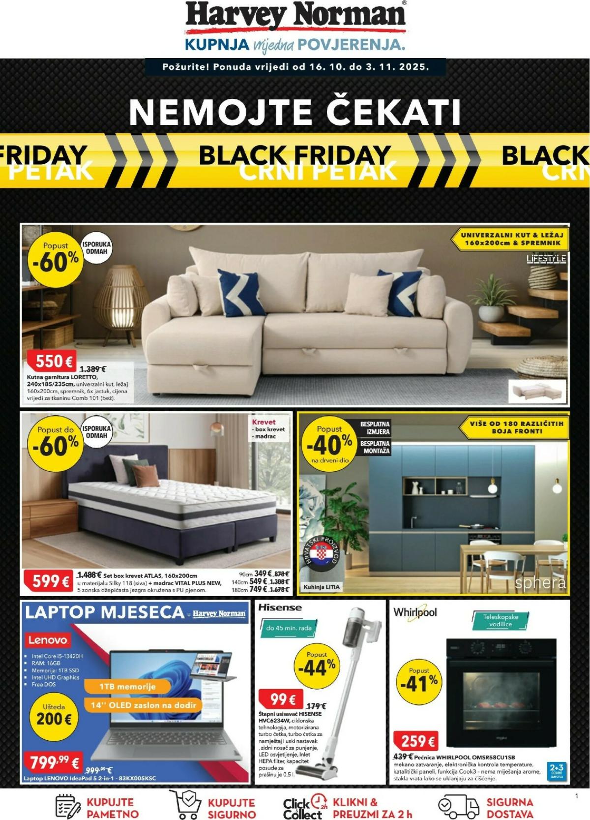 Prelistajte katalog Harvey Norman, vrijedi od 16.10. do 03.11.