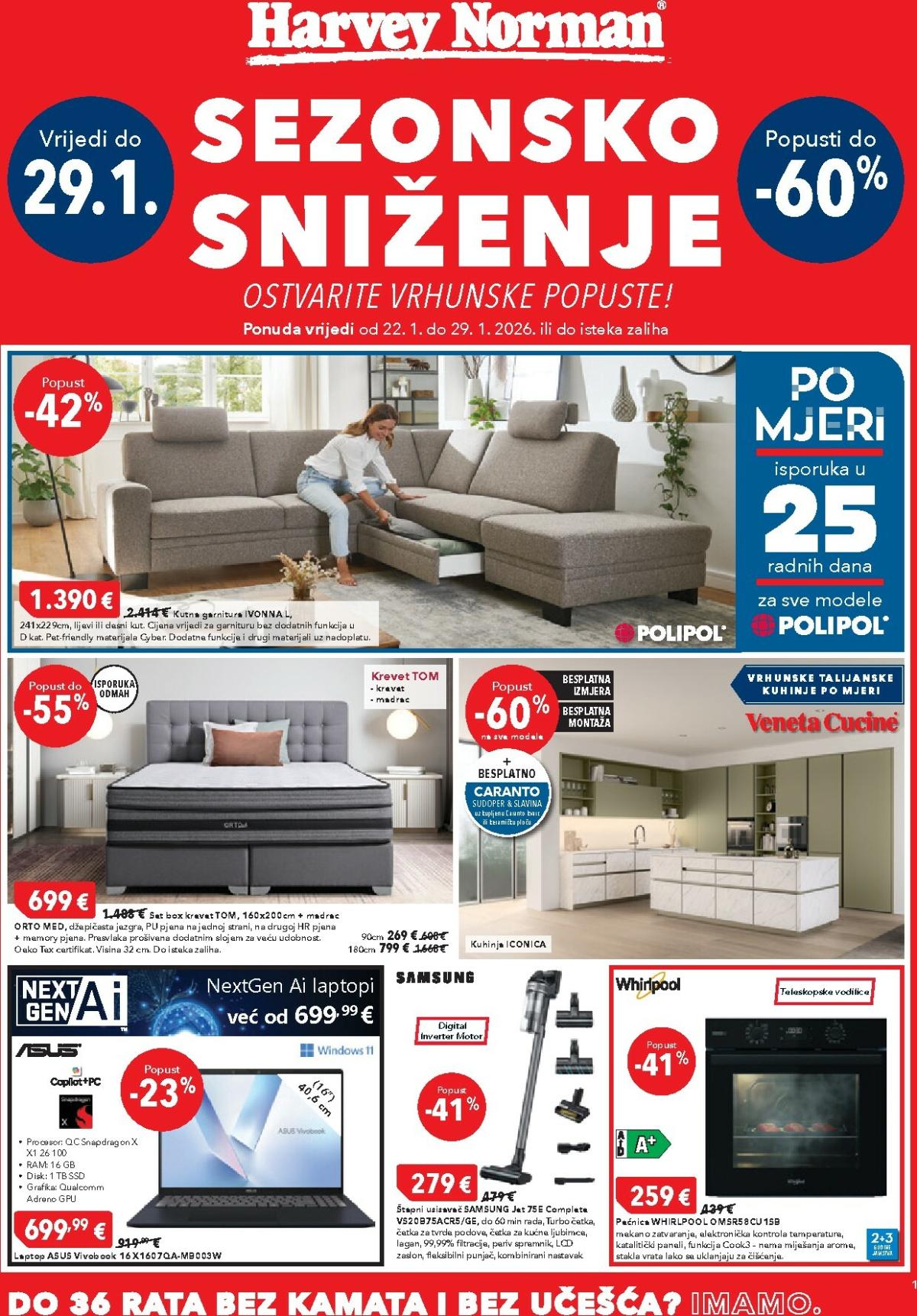 Prelistajte katalog Harvey Norman, vrijedi od 22.01. do 29.01.
