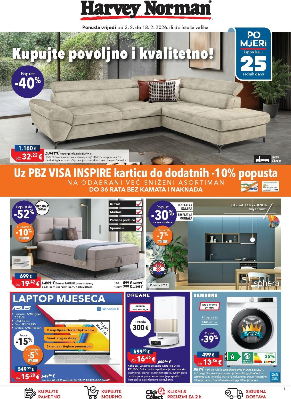 Prelistajte katalog Harvey Norman, vrijedi od 03.02.2026 do 18.02.2026