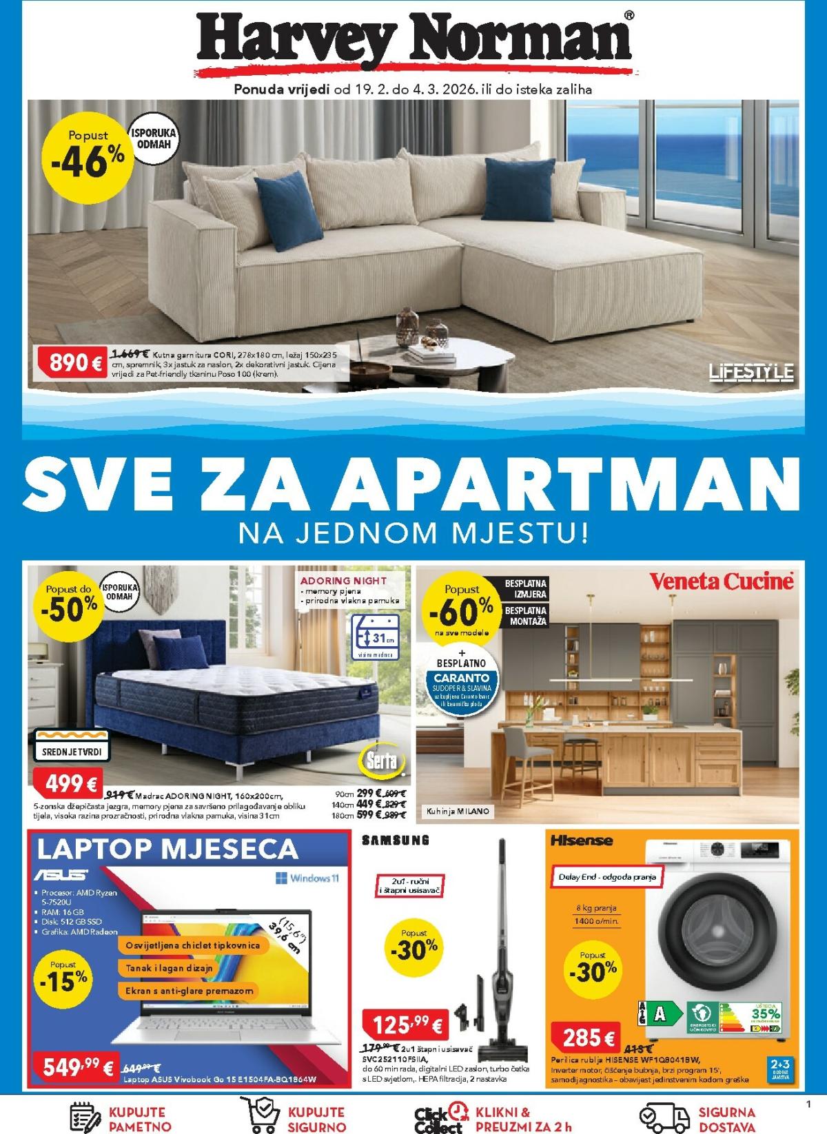 Prelistajte katalog Harvey Norman, vrijedi od 19.02.2026 do 04.03.2026