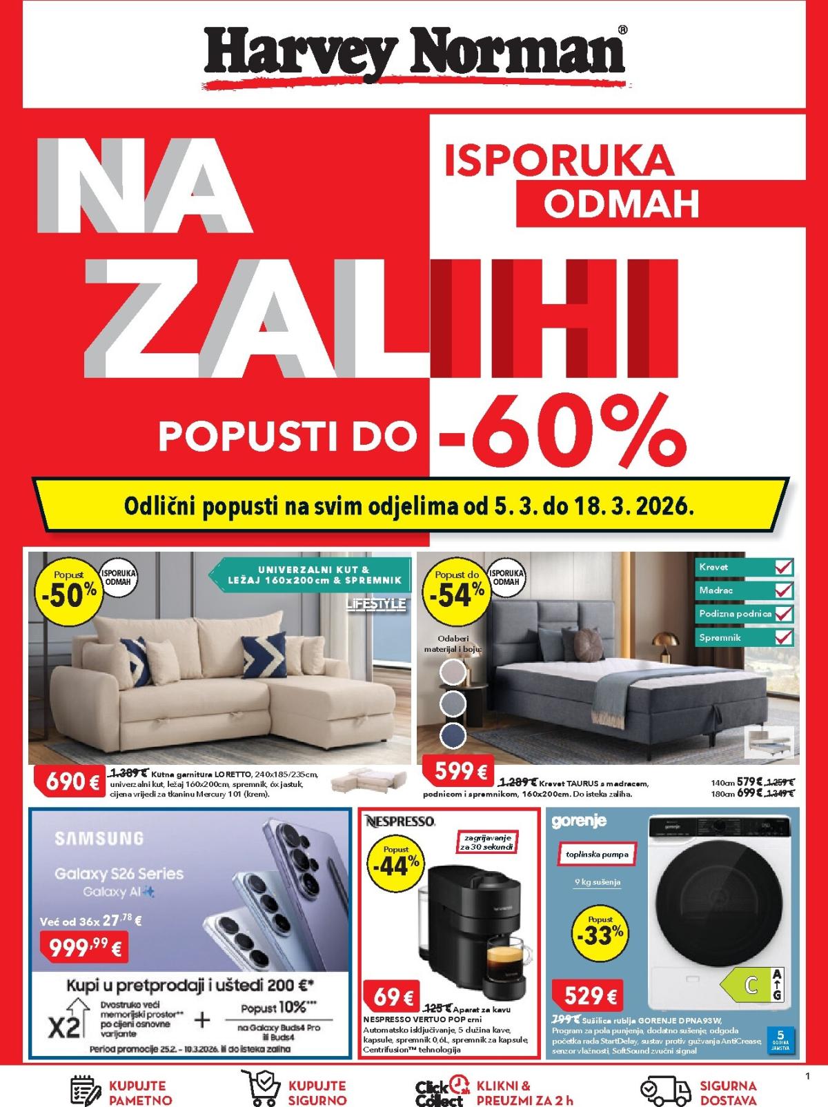 Prelistajte katalog Harvey Norman, vrijedi od 05.03.2026 do 18.03.2026