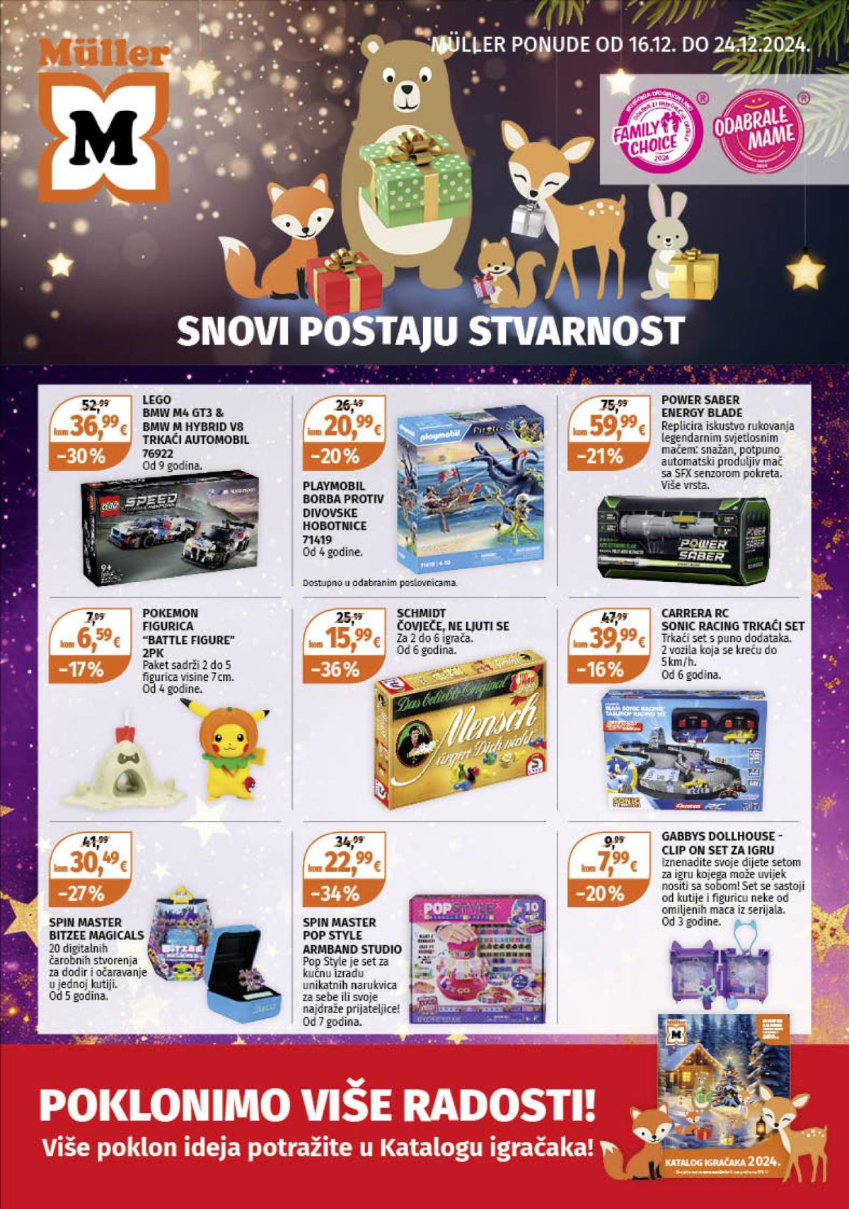 Müller - Ponuda igračaka katalog vrijedi od 16.12. do 24.12.