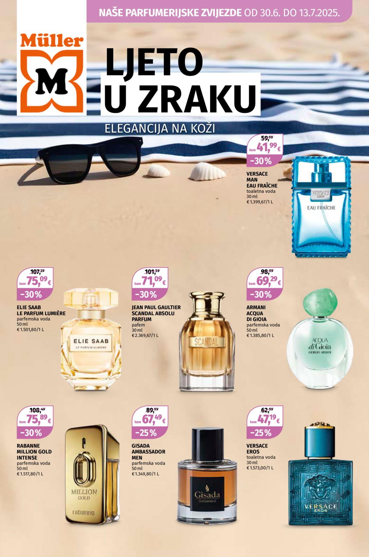 Prelistajte katalog Müller - Parfumerijske zvijezde, vrijedi od 30.06. do 13.07.