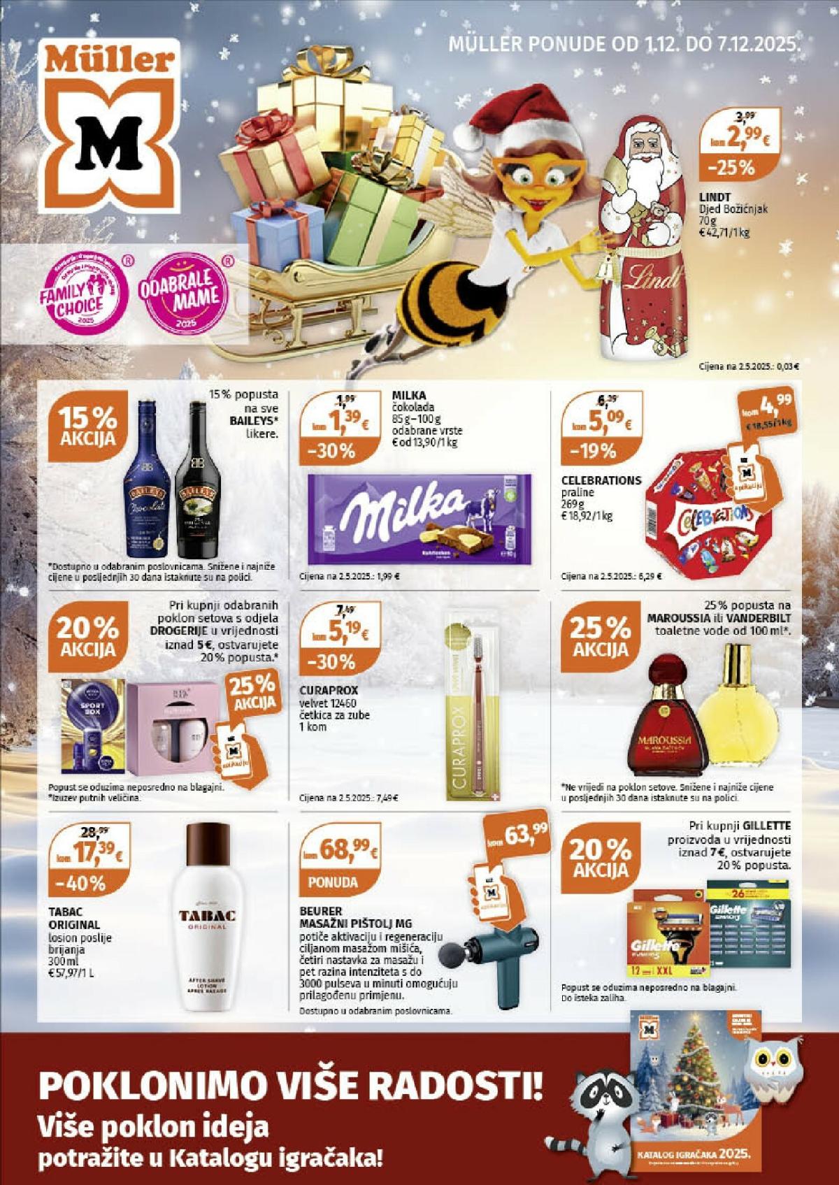 Prelistajte katalog Müller - Štediti je zabavno, vrijedi od 01.12. do 07.12.