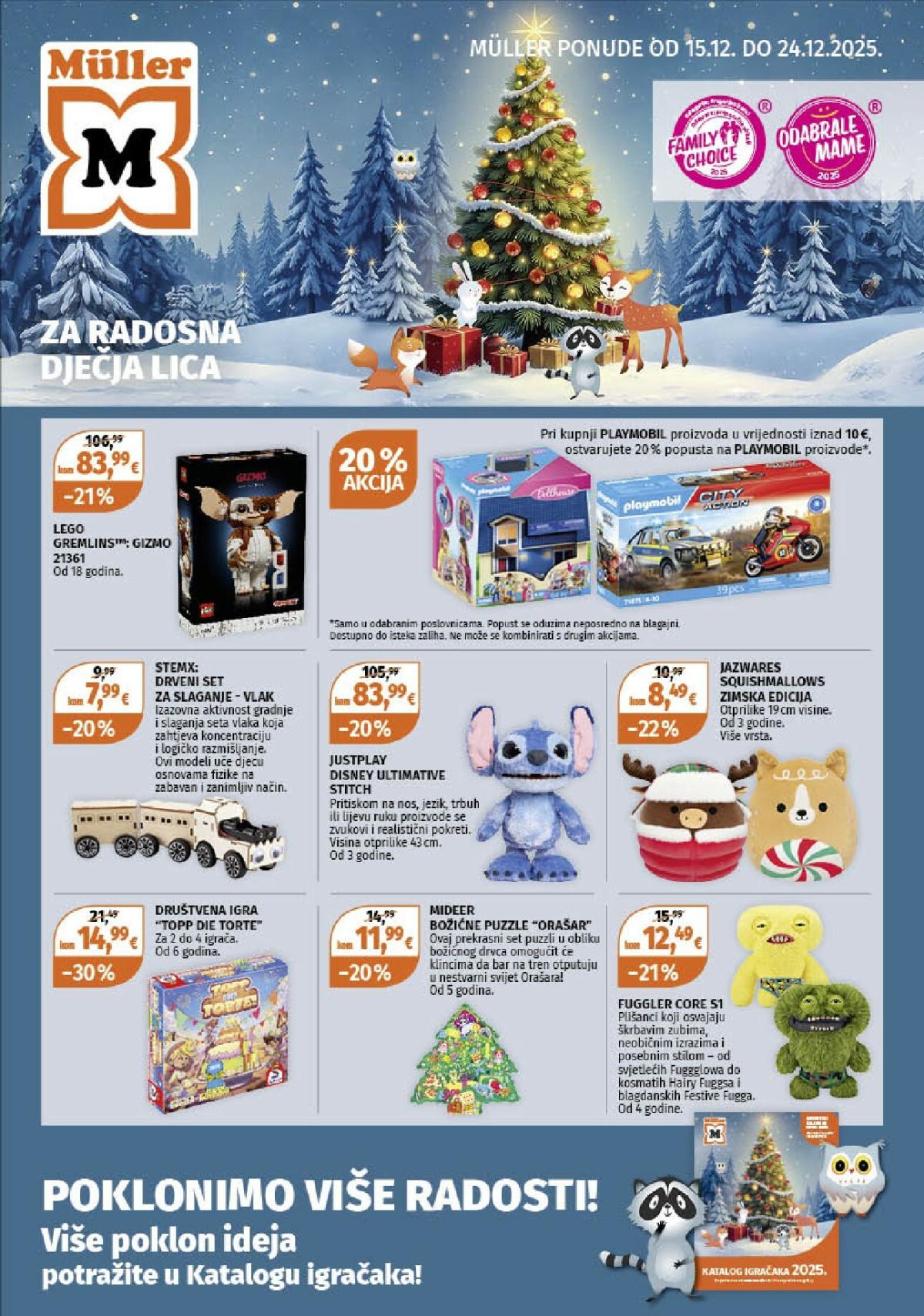 Prelistajte katalog Müller - Ponuda igračaka, vrijedi od 15.12. do 24.12.