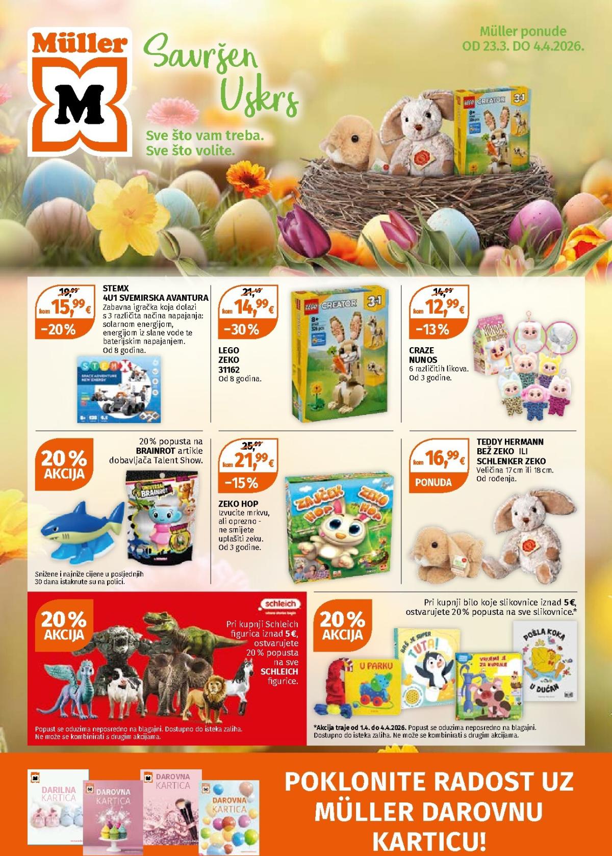 Prelistajte katalog Müller - Ponuda igračaka, vrijedi od 23.03.2026 do 04.04.2026