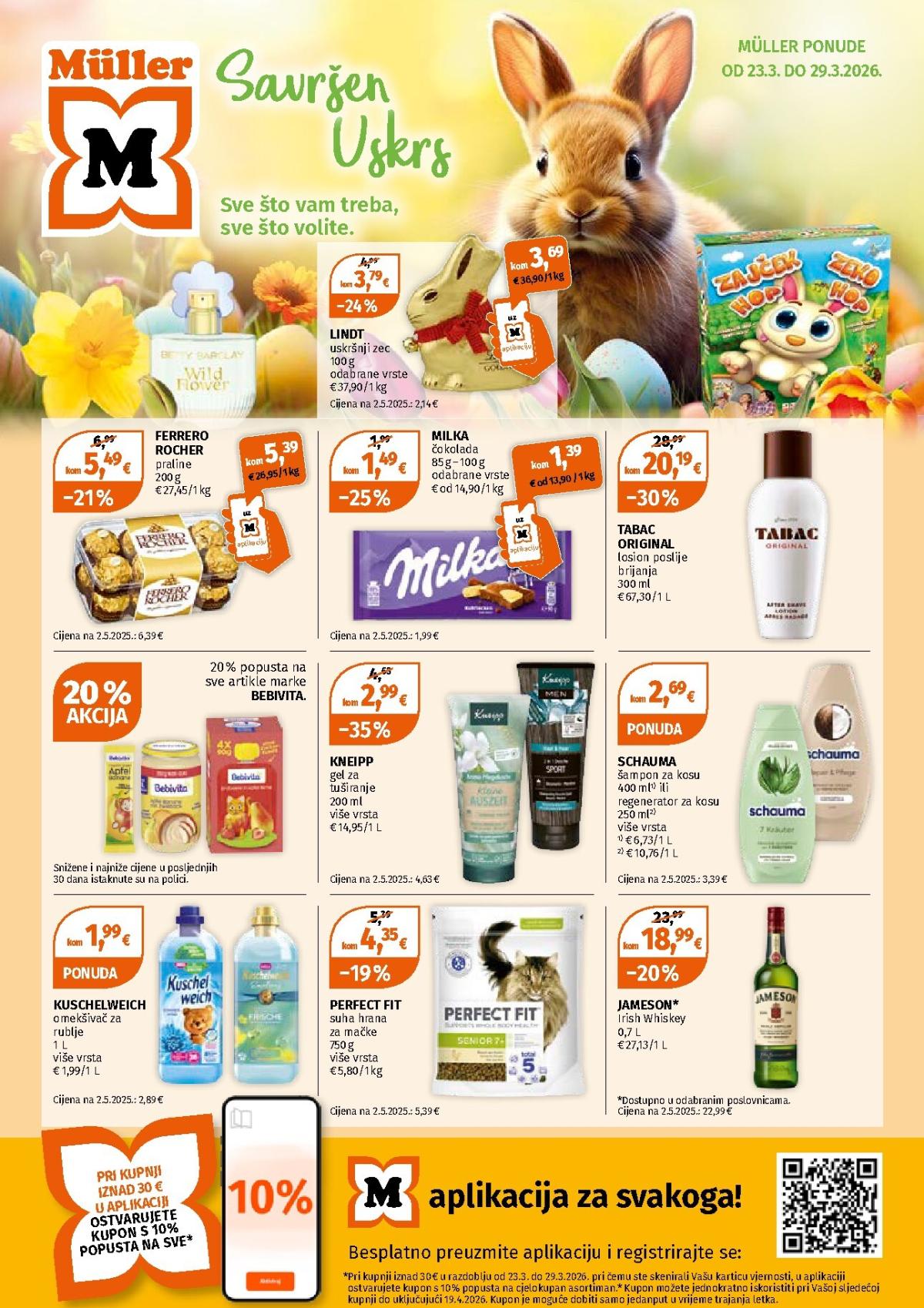 Prelistajte katalog Müller - Štediti je zabavno, vrijedi od 23.03.2026 do 29.03.2026