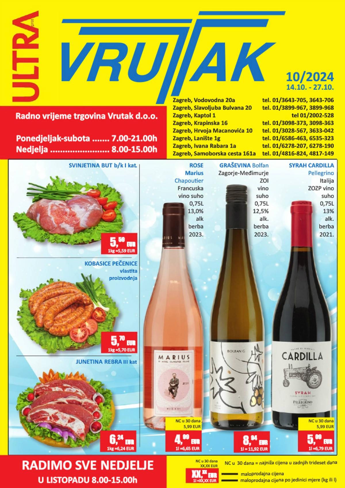 Vrutak katalog vrijedi od 14.10. do 27.10.