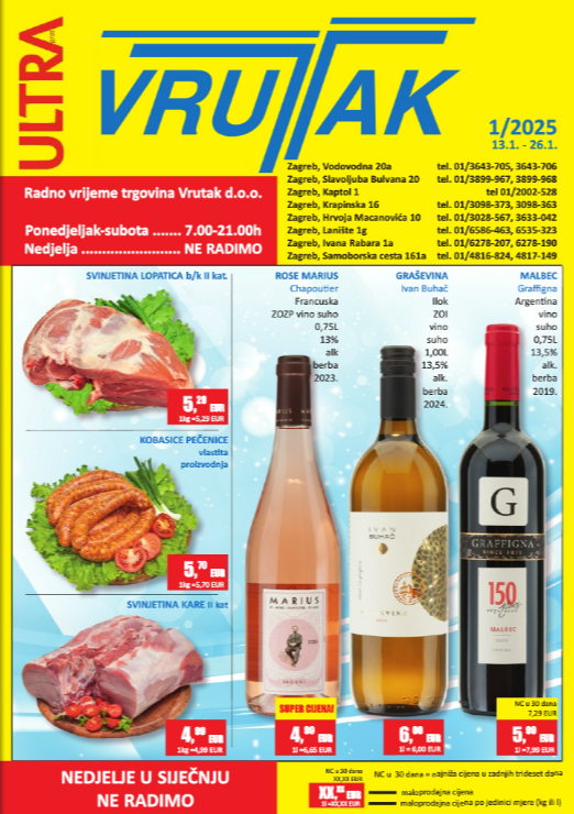 Vrutak katalog vrijedi od 13.01. do 26.01.