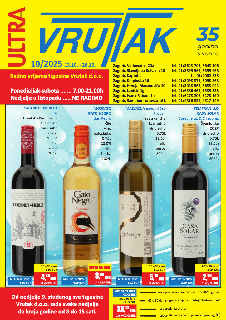 Prelistajte katalog Vrutak, vrijedi od 13.10. do 26.10.