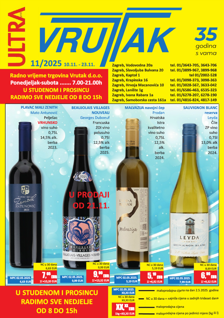 Prelistajte katalog Vrutak, vrijedi od 10.11. do 23.11.