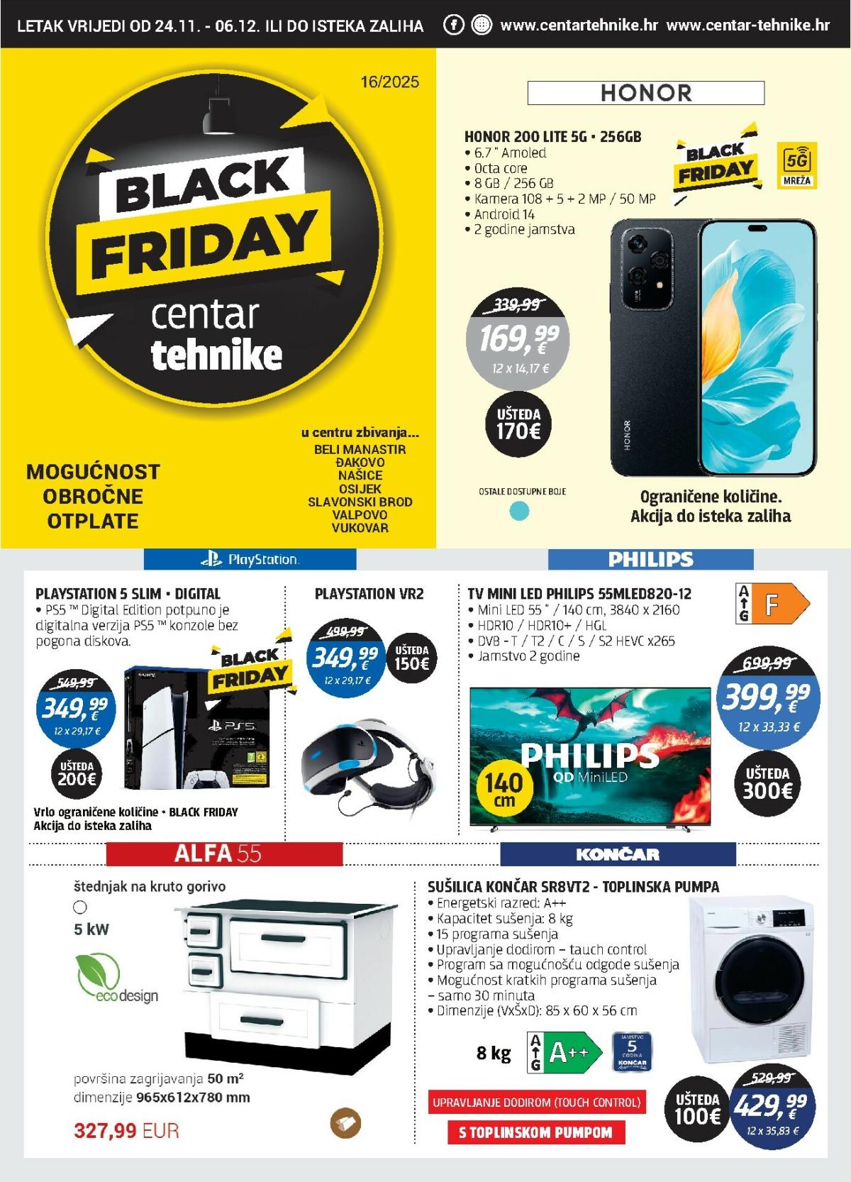 Prelistajte katalog Centar tehnike - Black Friday, vrijedi od 24.11. do 06.12.