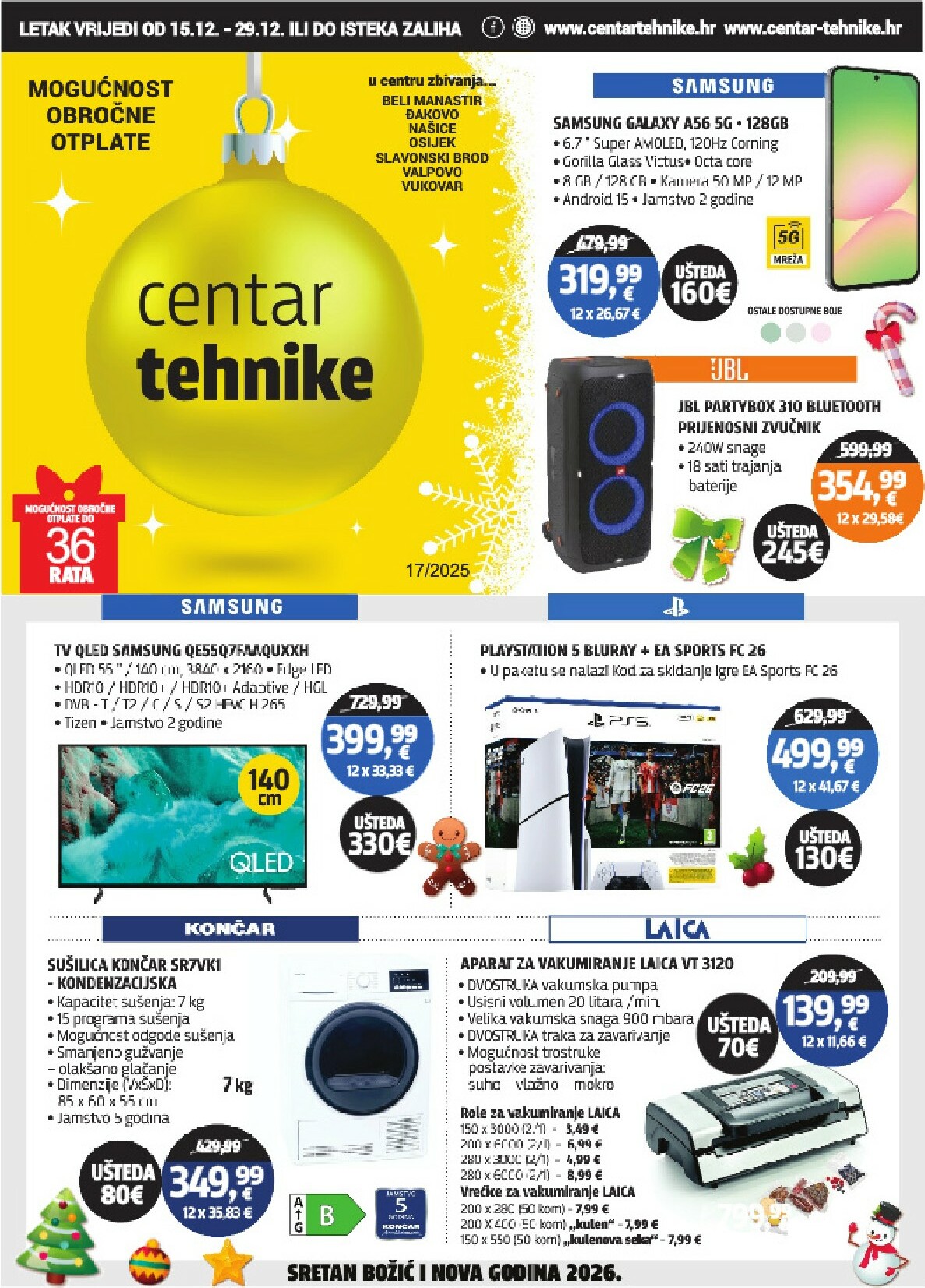 Prelistajte katalog Centar tehnike, vrijedi od 15.12. do 29.12.