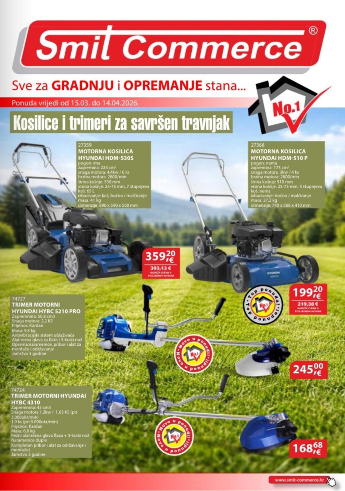 Prelistajte katalog Smit Commerce, vrijedi od 15.03.2026 do 14.04.2026