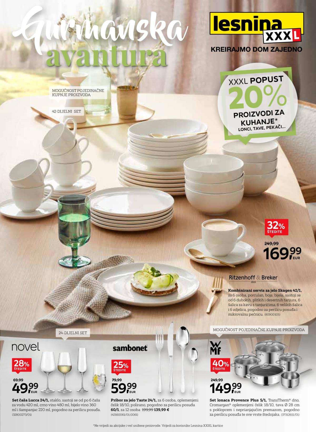 Lesnina - Gurmanska avantura katalog vrijedi od 02.05. do 31.05.