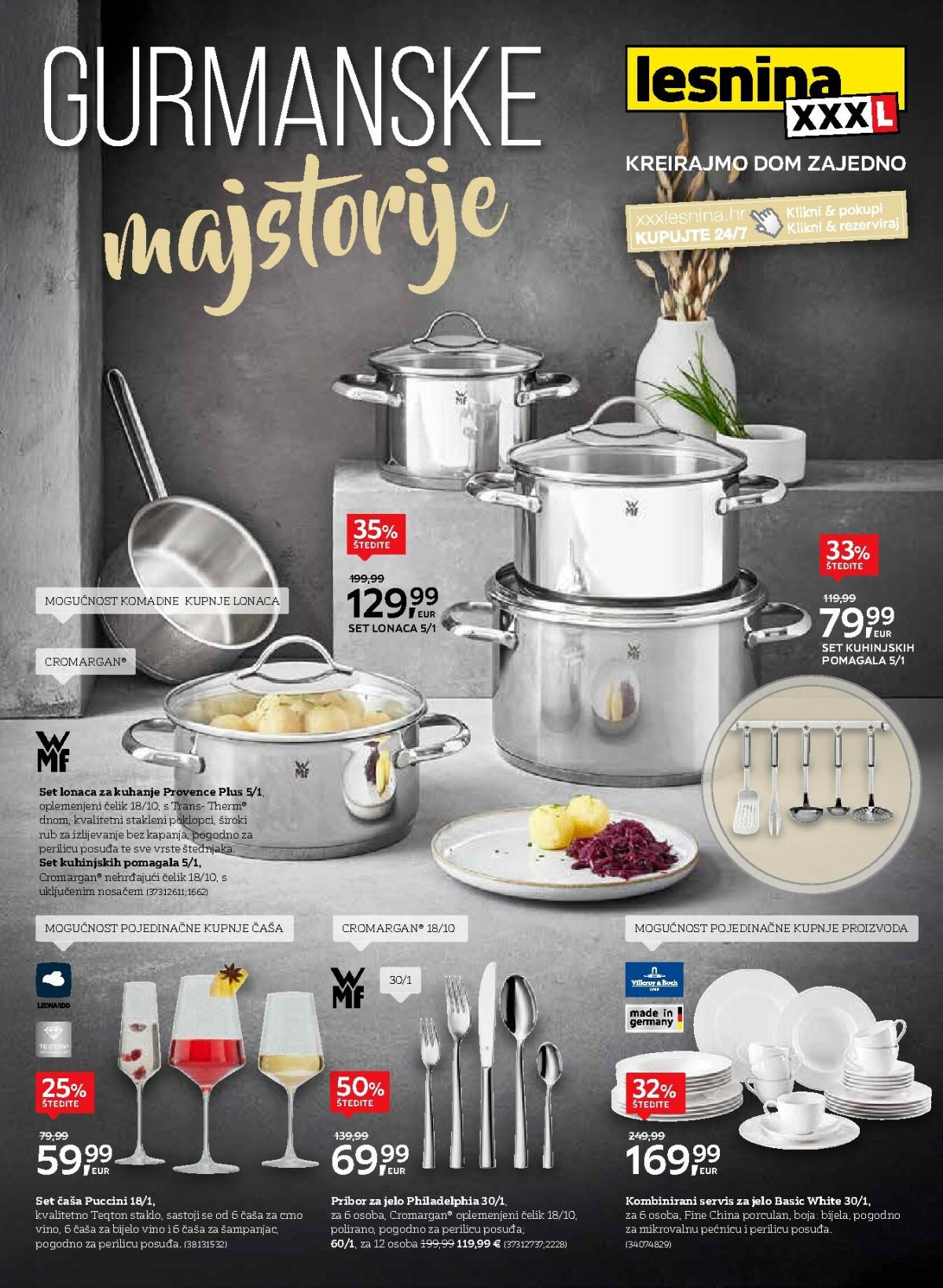 Prelistajte katalog Lesnina - Gurmanske majstorije, vrijedi od 30.09. do 31.10.