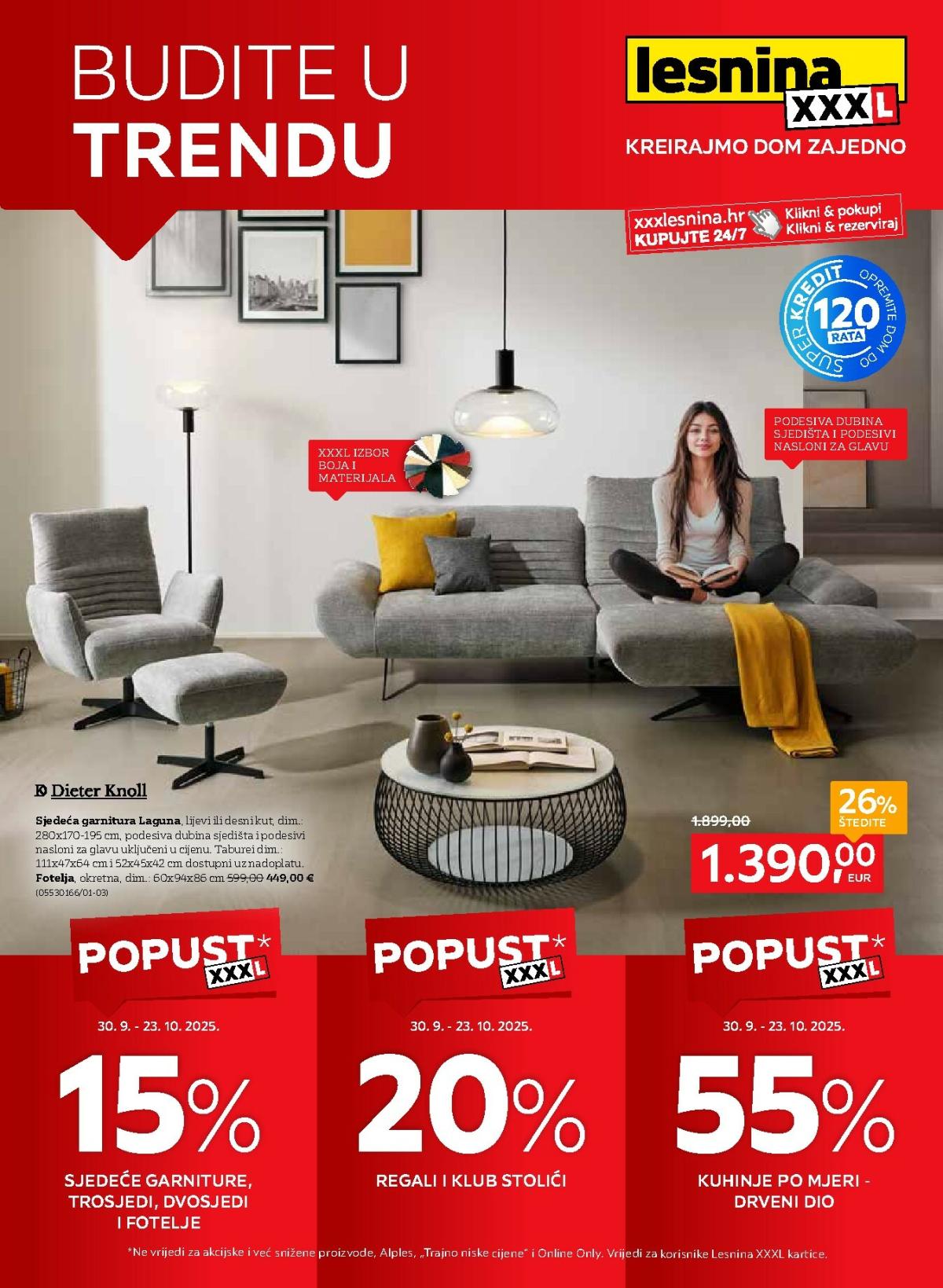 Prelistajte katalog Lesnina - Budite u trendu, vrijedi od 30.09. do 23.10.
