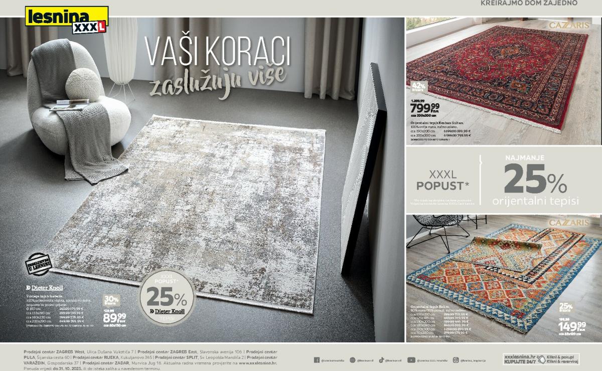 Prelistajte katalog Lesnina - Vaši koraci zaslužuju više, vrijedi od 30.09. do 31.10.