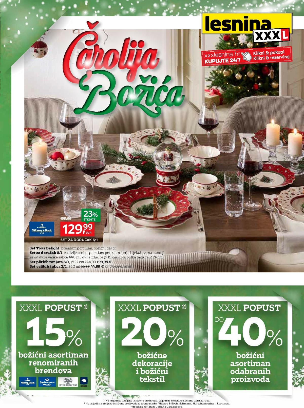 Prelistajte katalog Lesnina - Čarolija Božića, vrijedi od 29.10. do 30.11.