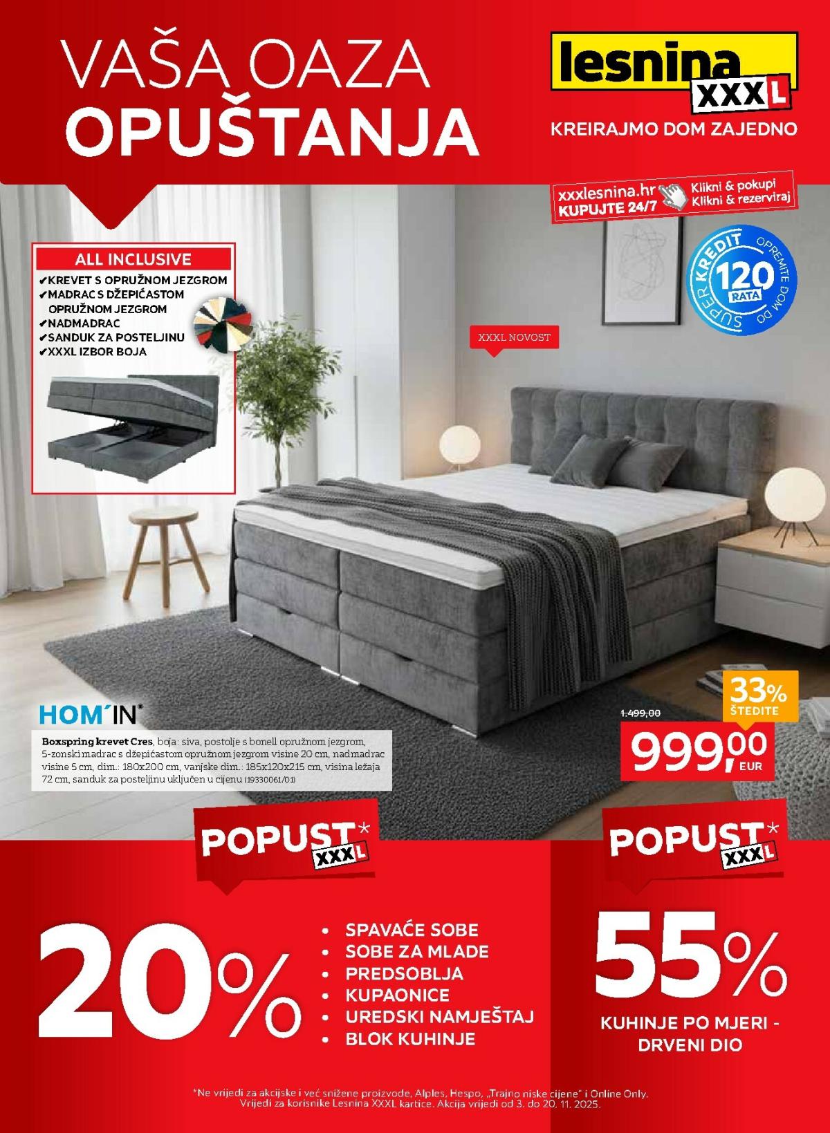 Prelistajte katalog Lesnina - Vaša oaza opuštanja, vrijedi od 03.11. do 20.11.