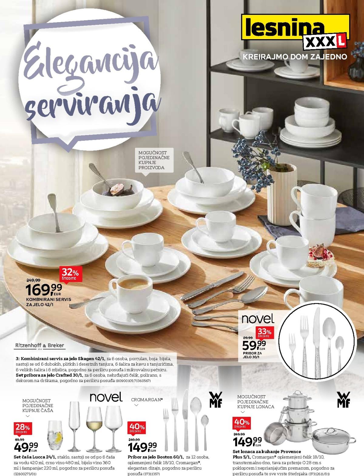 Prelistajte katalog Lesnina - Elegancija serviranja, vrijedi od 24.02.2026 do 26.03.2026