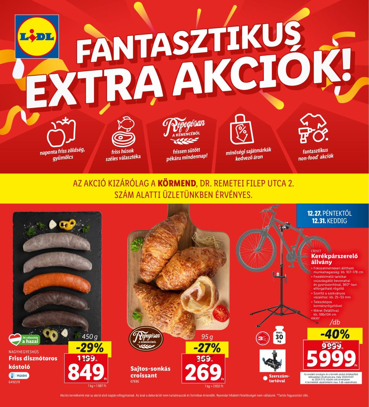 Lidl - Körmend akciós újság, érvényes 12.27. - 12.31.