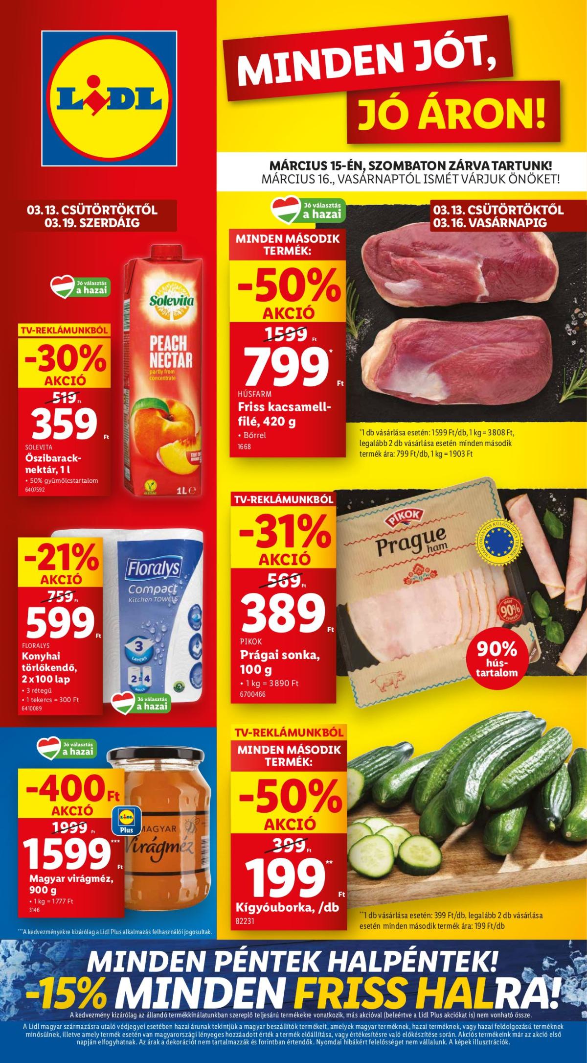 Lidl akciós újság, érvényes 03.13. - 03.19.