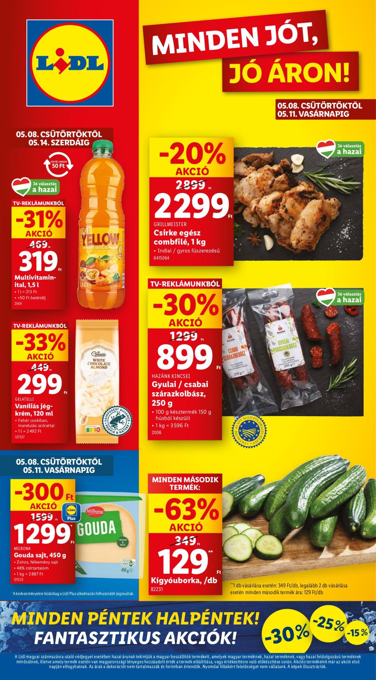 Lidl akciós újság, érvényes 05.08. - 05.14.