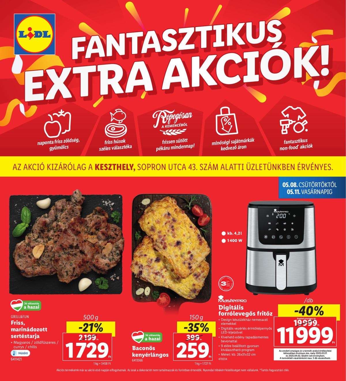 Lidl - Keszthely akciós újság, érvényes 05.08. - 05.11.