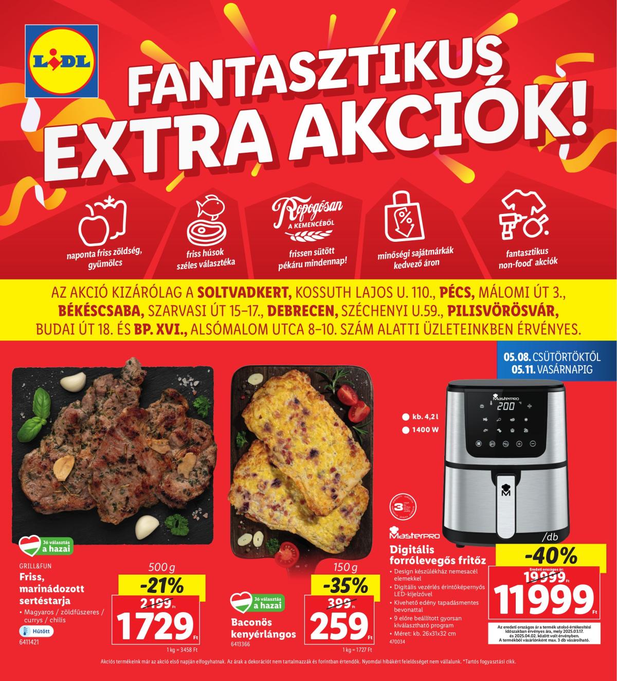 Lidl - Békéscsaba akciós újság, érvényes 05.08. - 05.11.