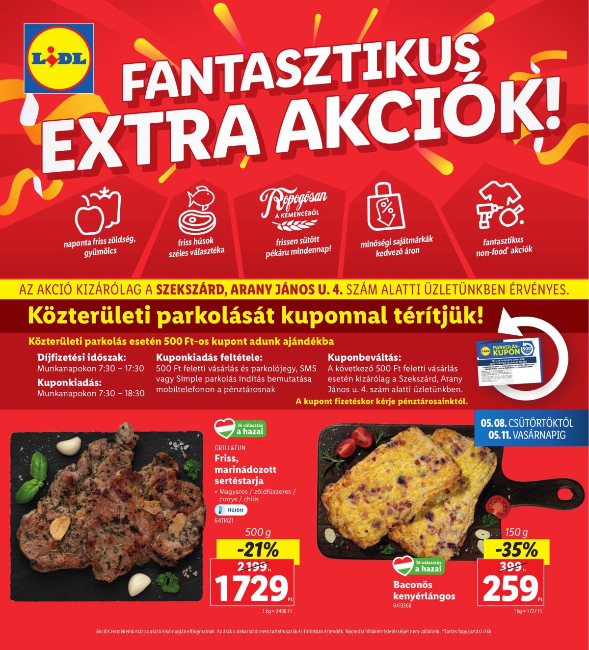 Lidl - Szekszárd akciós újság, érvényes 05.08. - 05.11.