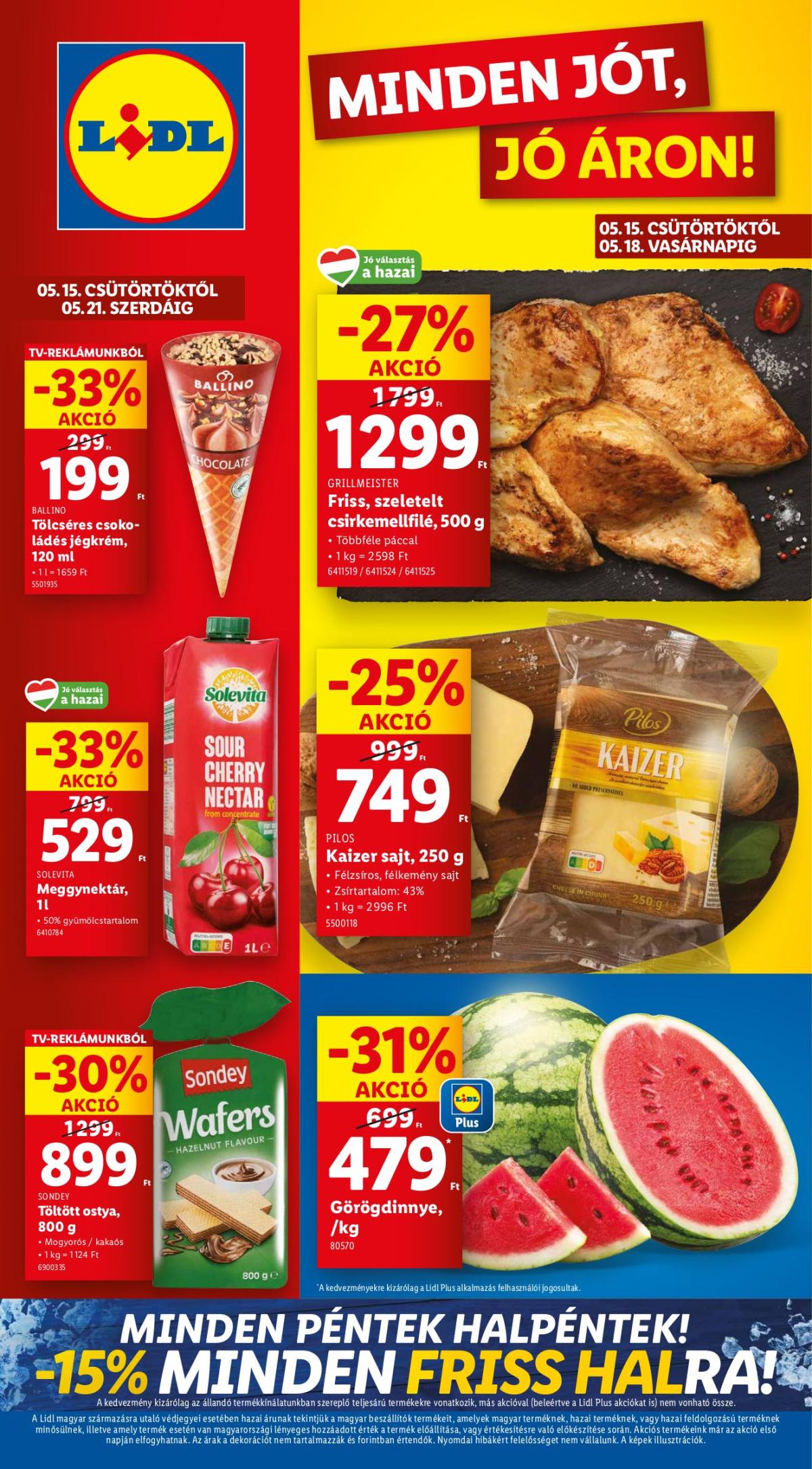 Lidl akciós újság, érvényes 05.15. - 05.21.