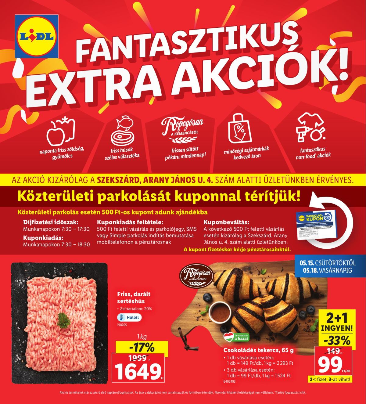 Lidl - Szekszárd akciós újság, érvényes 05.15. - 05.18.
