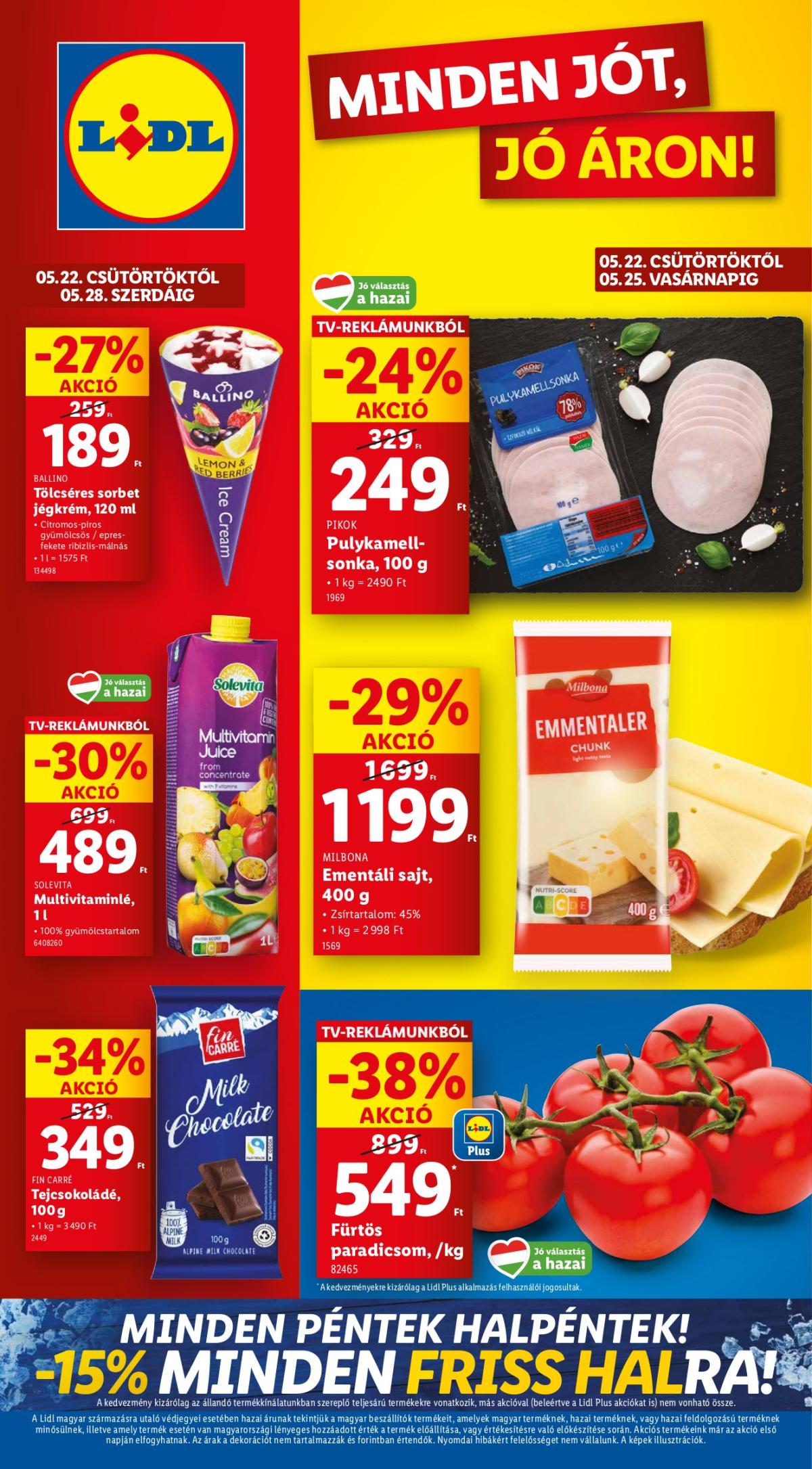 Lidl akciós újság, érvényes 05.22. - 05.28.