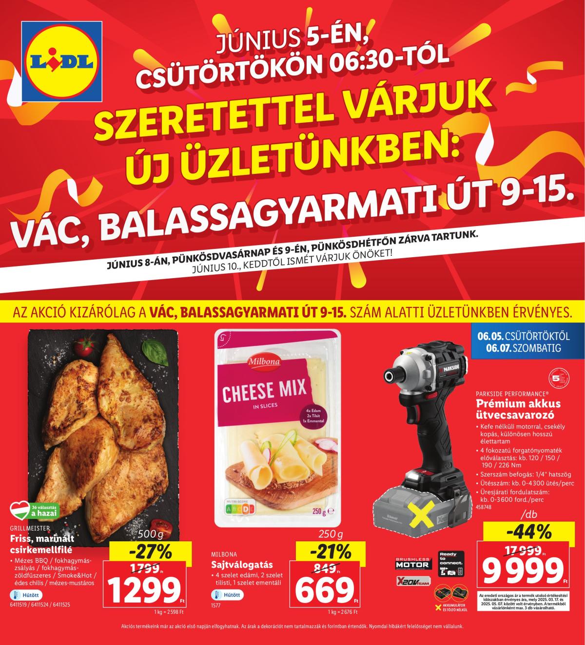 Lidl - Vác akciós újság, érvényes 06.05. - 06.07.