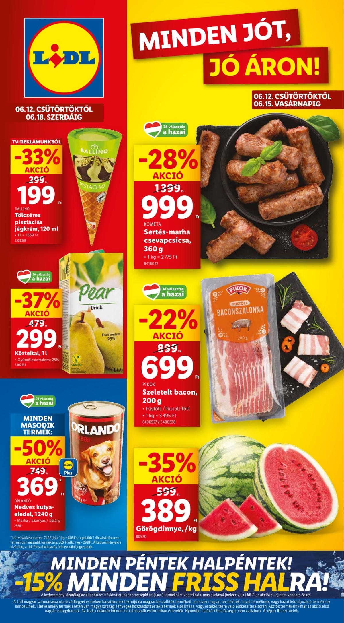 Lidl akciós újság, érvényes 06.12. - 06.18.
