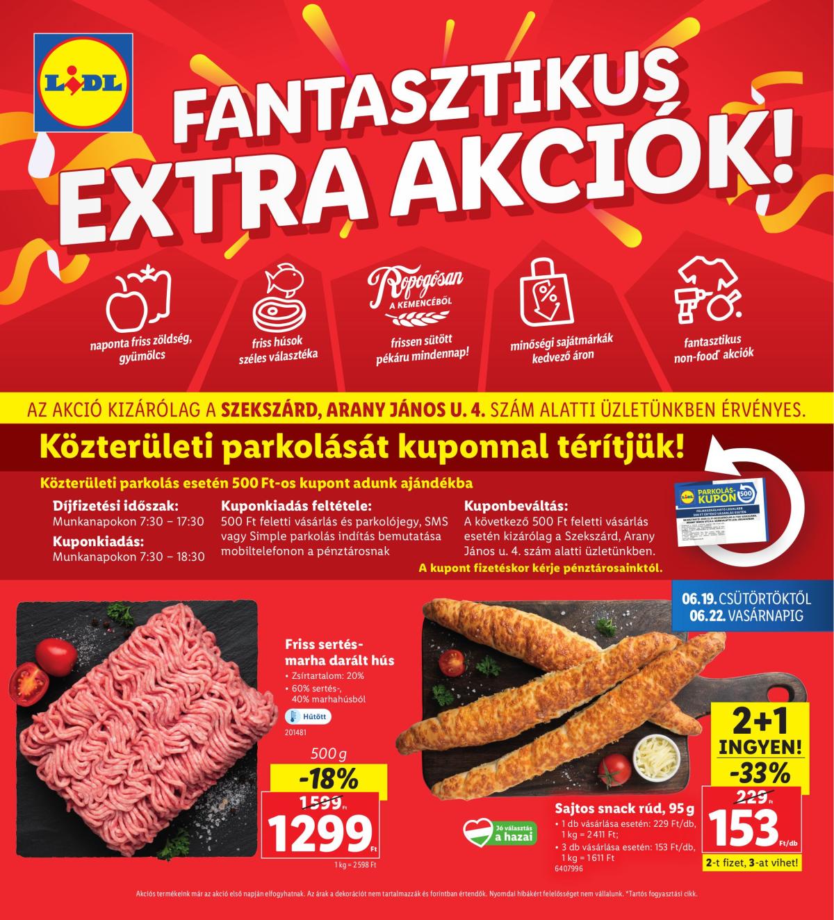 Lidl - Szekszárd akciós újság, érvényes 06.19. - 06.22.